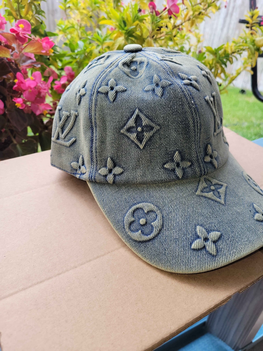 Louis Vuitton Monogram Denim Baseball Cap - - Picture 2 of 8